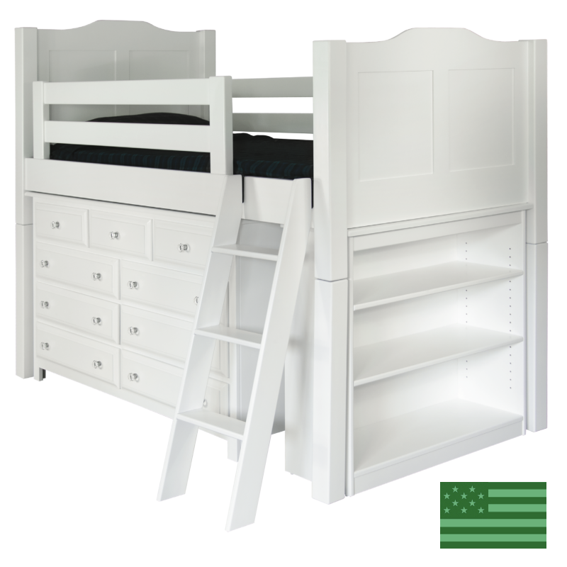 Amish Bancroft Low Loft Bed